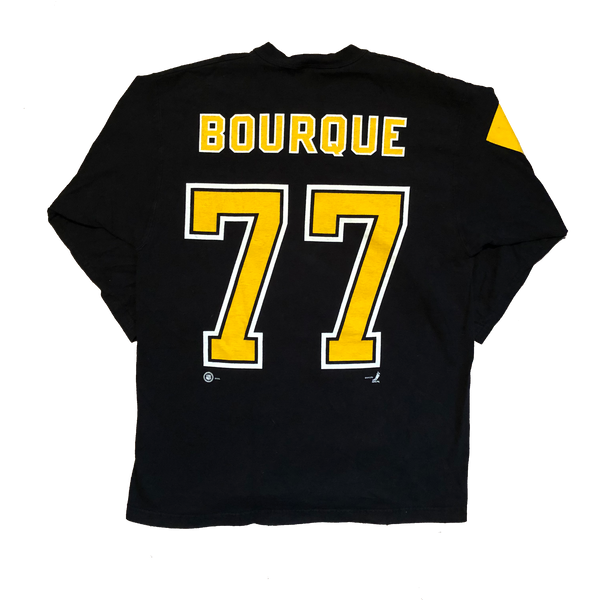 90's Pro Layer Boston Bruins "Ray Bourque" Shirt Black Size Large - Beyond 94