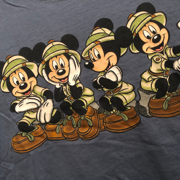 Vintage Mickey Mouse Animal Kingdom Shirt Slate Blue Size Large - Beyond 94