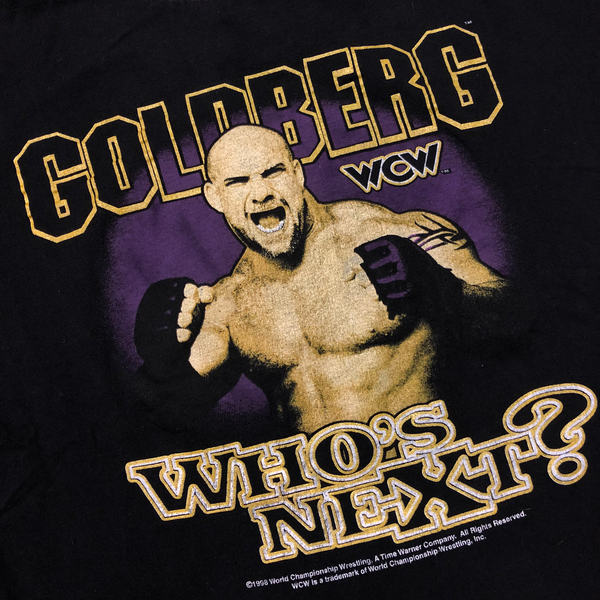 1998 WCW Goldberg Who's Next Shirt Black Size X-Large - Beyond 94