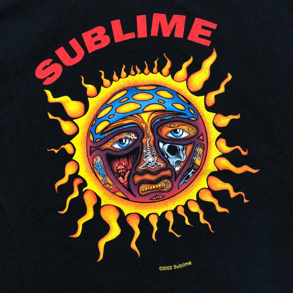 2002 Sublime Sun Face Shirt Black Size Large - Beyond 94