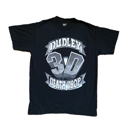 2000 WWF Dudley Boyz "Dudley Death Drop" Shirt Black Size Large - Beyond 94