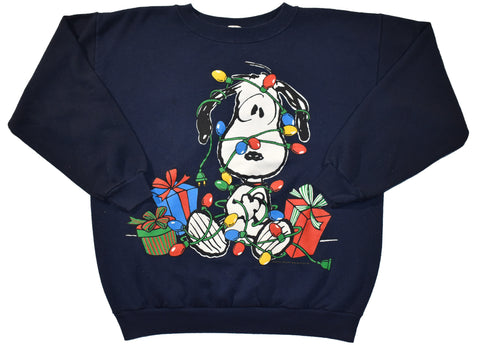 Vintage 90s Snoopy Peanuts Christmas Sweatshirt | Beyond 94