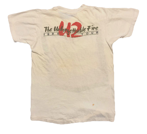 Vintage 1985 U2 The Unforgettable Fire Tour Shirt | Beyond 94