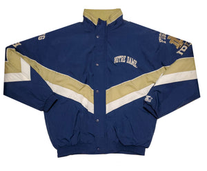 Vintage 90s Notre Dame Fighting Irish Starter Puffer Jacket | Beyond 94