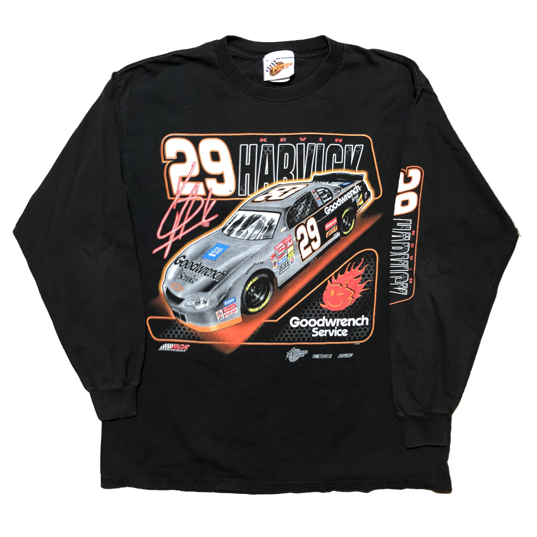 2005 Kevin Harvick Nascar L/s Shirt Black Size Large - Beyond 94