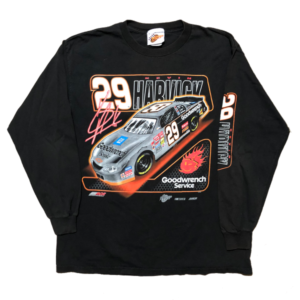 2005 Kevin Harvick Nascar L/s Shirt Black Size Large - Beyond 94