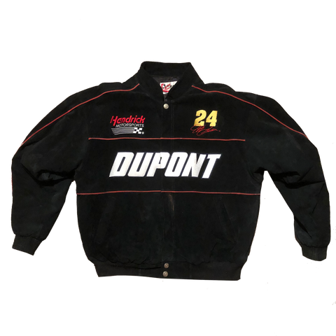 Vintage Jeff Gordon Nascar Dupont Racing Jacket Black Size X-Large - Beyond 94