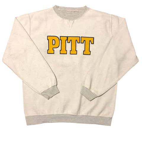 Vintage Pitt Panthers Inside Out Sweatshirt Grey Size X-Large - Beyond 94