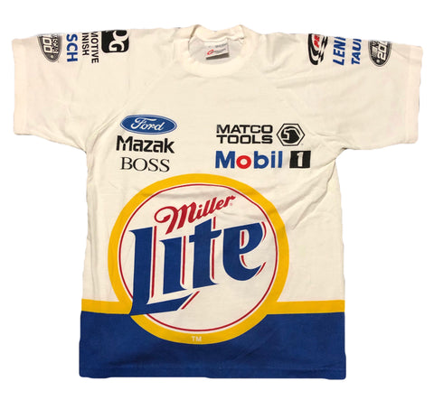 2000 Miller Lite Nascar All Over Print Shirt Size Medium - Beyond 94