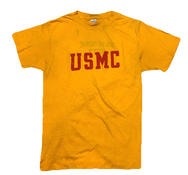 Vintage 80s Single Stitch United States Marine Corps Shirt Size Large - Beyond 94
