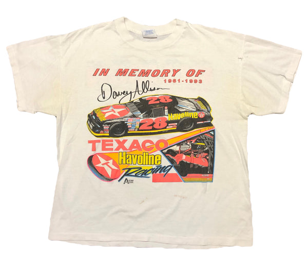 1993 Single Stitch Davey Allison In Memory Shirt Size Large - Beyond 94