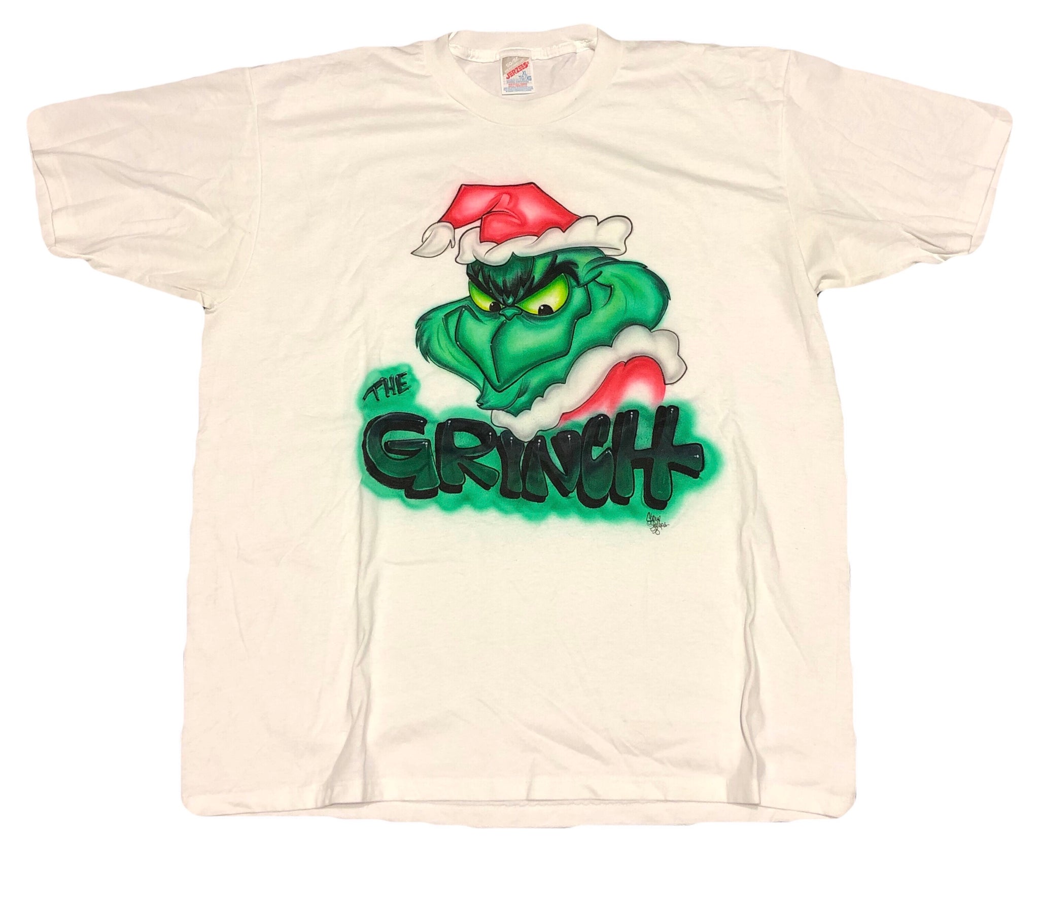 Vintage 90s The Grinch Airbrush Shirt Size X-Large - Beyond 94