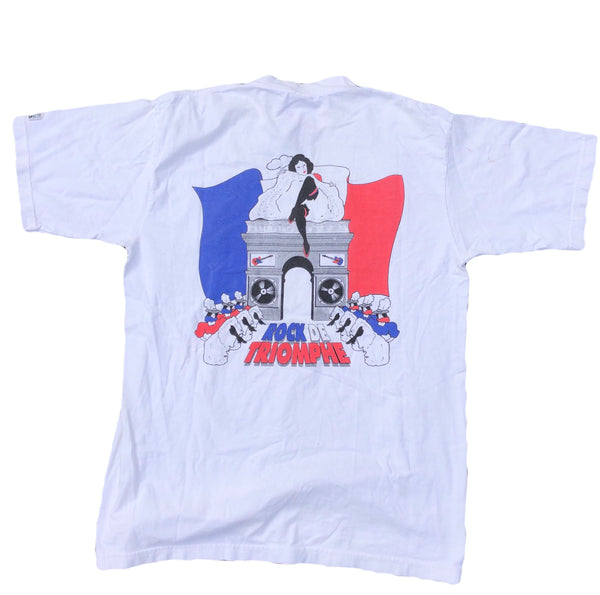 Vintage 90s Hard Rock Cafe Paris Shirt White Size Large - Beyond 94