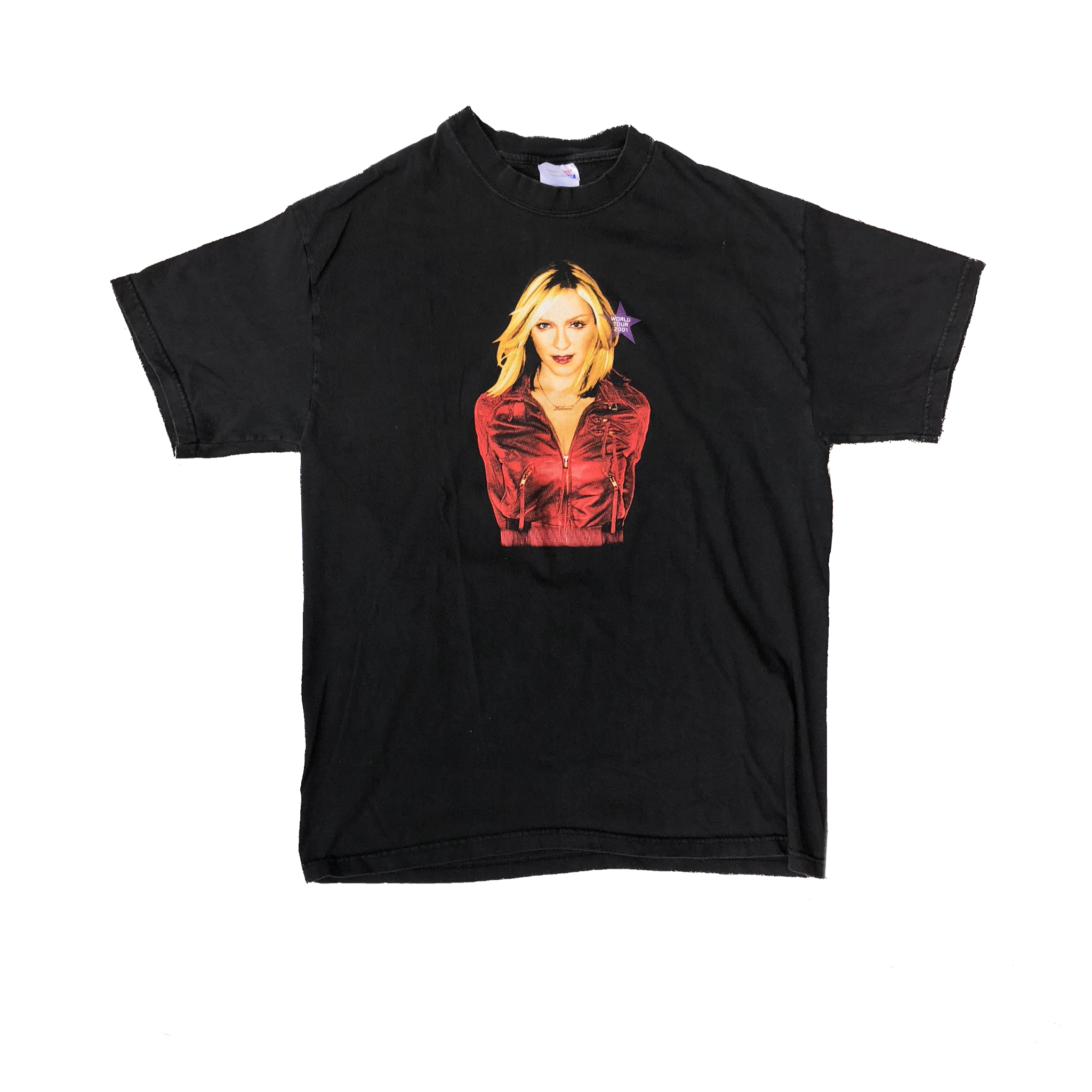 2001 Madonna World Tour Concert Shirt Black Size Large - Beyond 94
