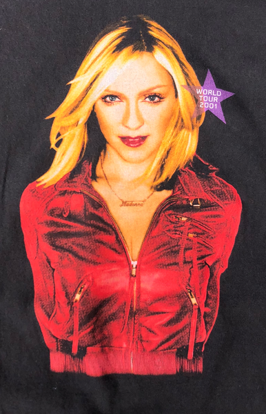 2001 Madonna World Tour Concert Shirt Black Size Large - Beyond 94