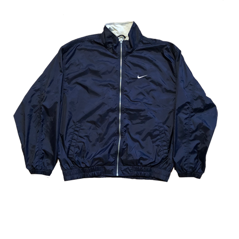 Vintage 90's Nike Navy Track Jacket Size Large - Beyond 94
