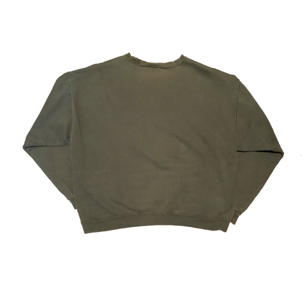 Vintage 90's Starter Crewneck Sweatshirt Olive Size Large - Beyond 94