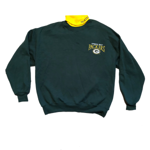 90's NFL Packers Crewneck Green/Yellow Size X-Large - Beyond 94