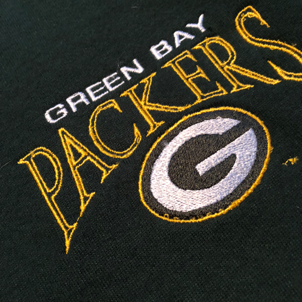 90's NFL Packers Crewneck Green/Yellow Size X-Large - Beyond 94