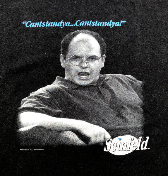 1998 Seinfeld "Cantstandya" Shirt Black X-Large - Beyond 94