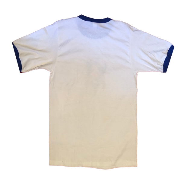 2001 DC Comics Superman Ringer Shirt White Size Large - Beyond 94
