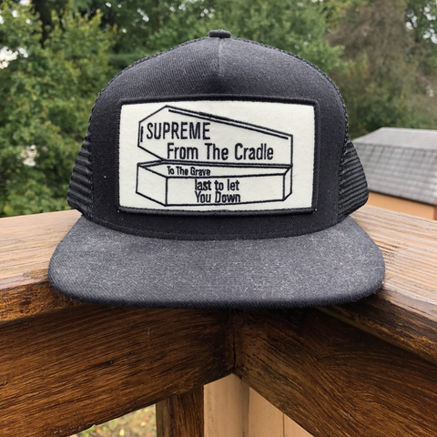 Supreme SS15 Coffin Trucker Snapback Deadstock With Tags Black OS - Beyond 94