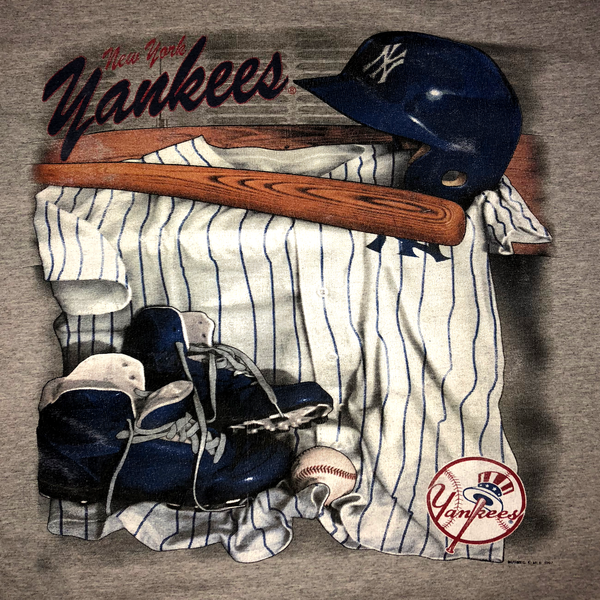 1997 New York Yankees Shirt Grey Size X-Large - Beyond 94